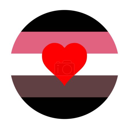 Fat fetish flag pride vector illustration isolated. Represent sexual attraction directed towards overweight or obese people due primarily to their weight and size. Oversize body shape community LGBTQ+