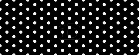 Illustration for Small polka dot seamless pattern background. black and white dot texture - Royalty Free Image