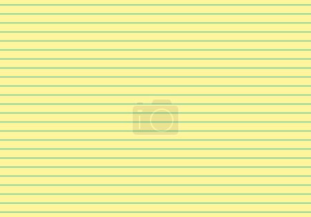 Illustration for Legal pad notebook ruled paper background for student, yellow color. vector illustration - Royalty Free Image