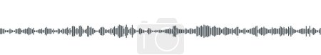 nahtlose Sound-Wellenform-Muster für Radio-Podcasts, Musik-Player, Video-Editor, Voise-Nachricht in Social-Media-Chats, Sprachassistent, Rekorder. Vektorillustration