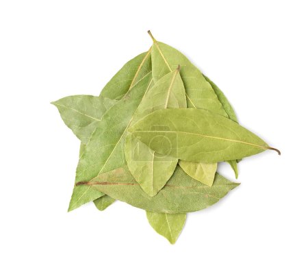 Dry Bay Leaves, Laurel Leaf, Natural Spicy Bayleaf, Fragrant Ingredient, Aromatic Spice, Dry Bay Leaves Isolated on White Background