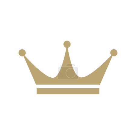 Illustration for Crown Logo Template Design. Vector isolated illustration - Royalty Free Image