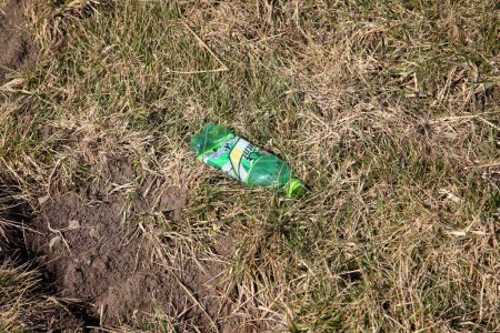 Photo for Litter in the grass along a roadside - Royalty Free Image