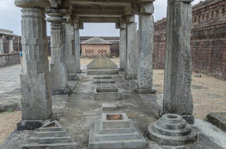 Photo for Stone structure at Gomateshwara Annexe, Karkala - Royalty Free Image