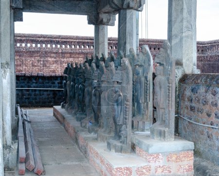 Photo for Stone statues at Gomateshwara Annexe, Karkala - Royalty Free Image