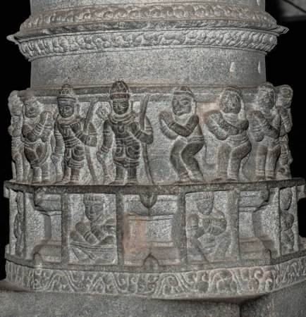 Photo for Portion of the Thousand Pillars Temple - Saavira Kambada Basadi at Moodbidri, India - Royalty Free Image