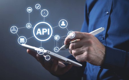 API. Anwendungsprogrammierschnittstelle. Software-Entwicklung. Technologie