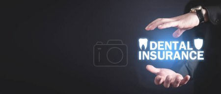 Dent avec protection de bouclier. Assurance dentaire
