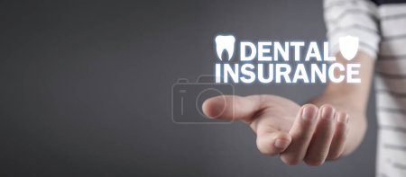 Tooth with shield protection. Dental Insurance