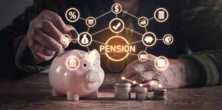 Photo for Concept of Pension. Business. Finance - Royalty Free Image