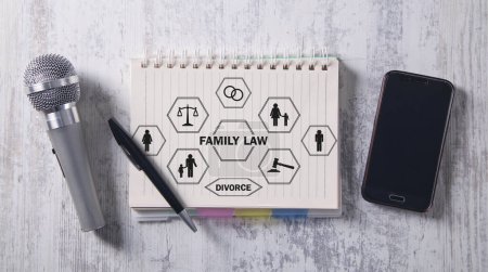 Téléchargez les photos : Texte du droit de la famille. La loi. Verdict - en image libre de droit