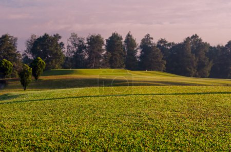 Photo for Beautiful golf course on background - Royalty Free Image