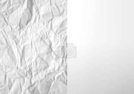 Téléchargez les photos : Abstrait papier froissé blanc fond - en image libre de droit