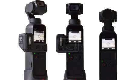 Photo for Rome,Italy -May 25, 2023: Osmo Pocket from DJI company, a compact camera with high quality images and video and three-axis gimbal stabilizer - Royalty Free Image