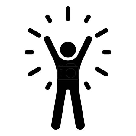 Illustration for Self-Confidence icon. Confidence icon from life skills, Vector illustration. - Royalty Free Image