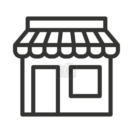 Illustration for Market shop line icon. Store or Marketplace vector illustration - Royalty Free Image