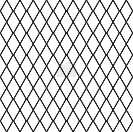 Illustration for Pattern design Rhombus shape seamless pattern, vector - Royalty Free Image