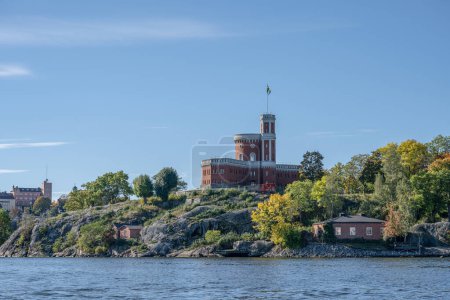 Foto de Hermosa ciudadela histórica de Kastellet en el islote Kastellholmen en el centro de Estocolmo Suecia. - Imagen libre de derechos
