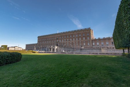 Foto de Estocolmo Palacio Real Kungliga ranura residencia oficial del monarca sueco. - Imagen libre de derechos