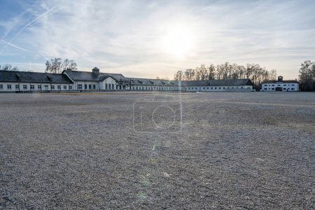 Gebäude des KZ Dachau in Deutschland.