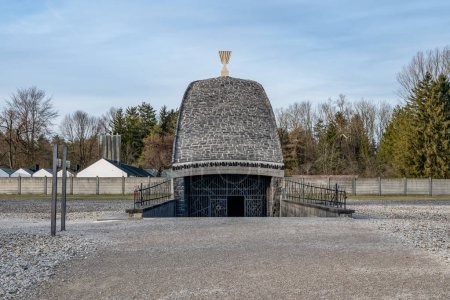 Téléchargez les photos : Dachau, Allemagne Temple juif pour honorer et prier pour les victimes dans le camp de concentration. - en image libre de droit