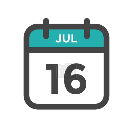 July 16 Calendar Day or Calender Date for Deadline and Appointment