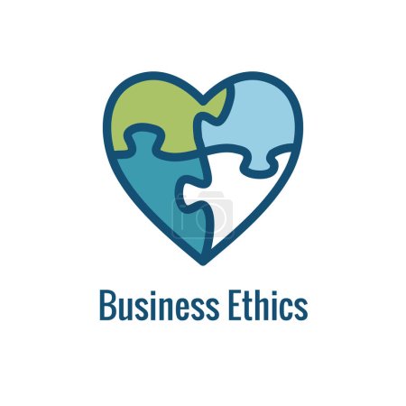Business and Corporate Ethics Showing Company Values Icon with Single Aspect