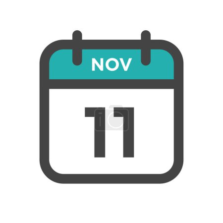 Téléchargez les illustrations : 11 novembre Jour civil ou calendrier Date limite et rendez-vous - en licence libre de droit