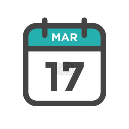 17. März Kalendertag oder Kalenderdatum für Deadline und Ernennung