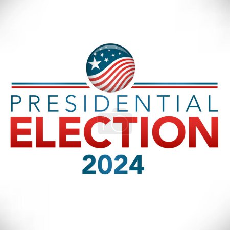 Votación 2024 Icono con Voto, Gobierno, Simbolismo Patriótico y Colores
