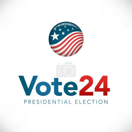 Votación 2024 Icono - Voto, Gobierno y Simbolismo Patriótico y Colores