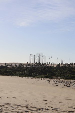 Photo for Wind Energy Tower  Beach Beberibe Ceara Brazil - Royalty Free Image