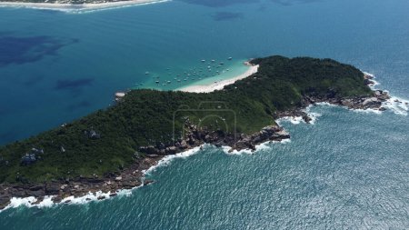 Luftbilder der Insel Campeche in Florianpolis