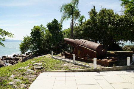 Shooting Cannon Fortress of Santo Antnio de Ratones Florianpolis