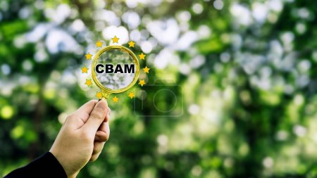 Téléchargez les photos : Le premier système de tarification du carbone, le mécanisme d'ajustement des frontières du carbone de l'UE (CBAM)). - en image libre de droit