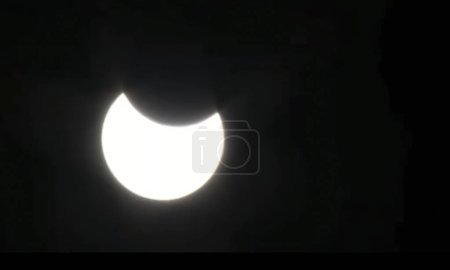 Illustration for Dark sky and solar eclipse - Royalty Free Image