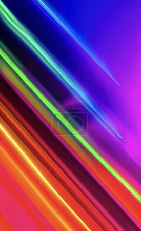 Ilustración de Luz multicolor y rayos para el fondo - Imagen libre de derechos