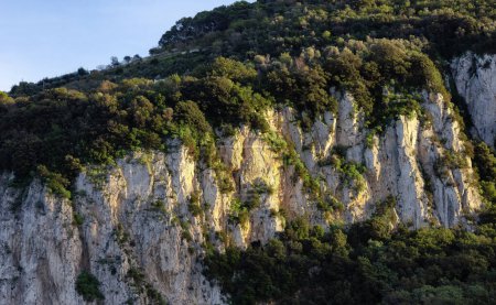 Photo for Rocky Mountain Nature Background. Capri Island, Italy. - Royalty Free Image