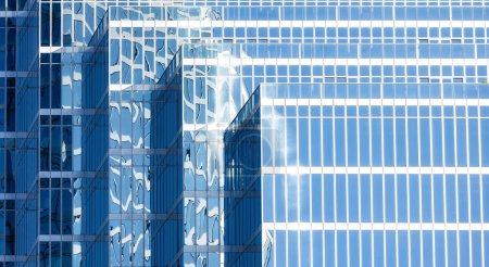 Photo for Exterior Highrise Office Building in Downtown Vancouver, BC, Canada. Sunny Morning. Background - Royalty Free Image
