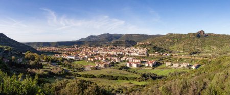 Photo for Homes and Apartments in Touristic Town. Bosa, Sardinia, Italy. Sunny Fall Season Day. Panorama - Royalty Free Image