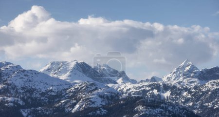 Photo for Tantalus Range Mountain covered in Snow. Canadian Landscape Nature Background. Squamish, BC, Canada. - Royalty Free Image