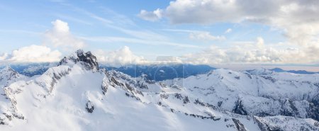 Photo for Aerial Panoramic View of Canadian Mountain Landscape. Squamish, British Columbia, Canada. Nature Background Panorama - Royalty Free Image