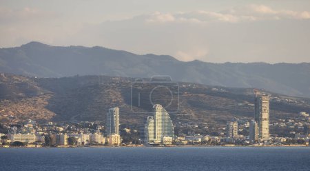 Photo for Modern Cityscape on the Sea Coast. Limassol, Cyprus. City Buildings - Royalty Free Image