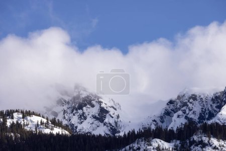 Photo for Sky Pilot Mountain covered in Snow. Canadian Landscape Nature Background. Squamish, British Columbia, Canada. Sunny Day - Royalty Free Image
