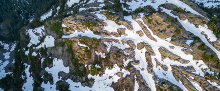 Photo for Aerial View of Canadian Mountain Landscape. British Columbia, Canada. Nature Background. - Royalty Free Image