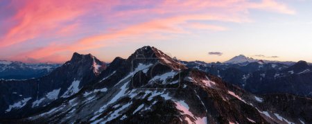 Photo for Canadian Rocky Mountain Landscape. Nature Background Panorama. Sunset Sky. British Columbia, Canada. - Royalty Free Image