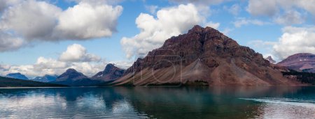 Photo for Canadian Nature Landscape. Alpine Lake and Rocky Mountains. Bow Lake, Alberta, Canada. - Royalty Free Image