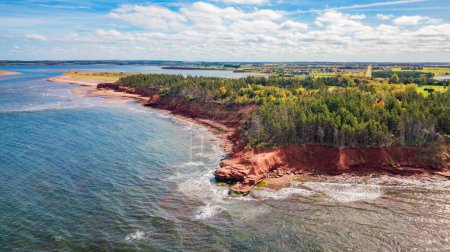 Photo for Rocky Shore on the Atlantic Ocean. Prince Edward Island, Canada. - Royalty Free Image