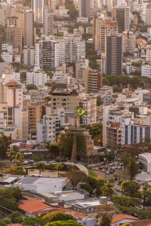 Photo for Beautiful view to big city buildings concrete jungle in Belo Horizonte, Minas Gerais, Brazil - Royalty Free Image