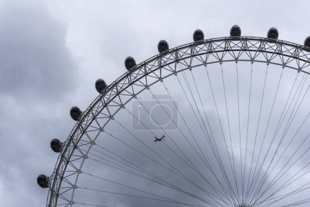 Photo for Beautiful view to London Eye ferris wheel in central London, England, UK - Royalty Free Image